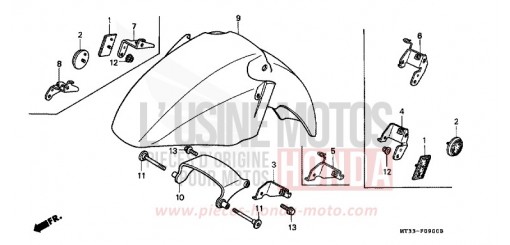 FRONT FENDER ST1100AN de 1992